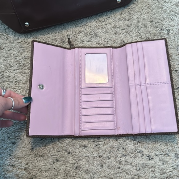 Coach Brown Leather Shoulder Soho   Bag Matching Wallet - Picture 9 of 10